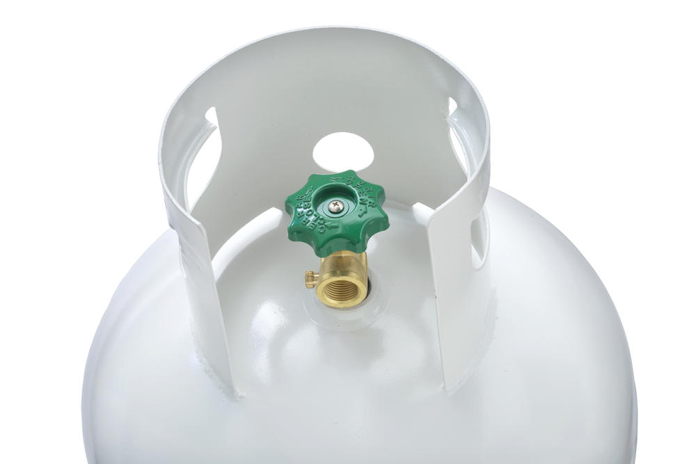Twin Pack 30 Lb. Vertical Propane Cylinder Refillable Steel tank with OPD Valve