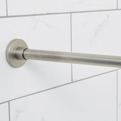 Menards Shower Rods Zenna Home® Brushed Nickel 86