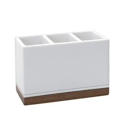 Zenna Home® Brentwood White Vanity Organizer with Maple Trim at Menards®