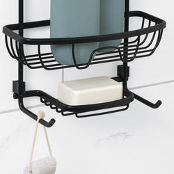 Zenna Home® Rustproof Matte Black Tension Pole Shower Caddy at Menards®