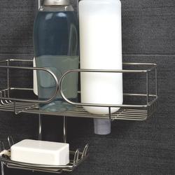 Zenna Home Matte Black Adjustable Shower Caddy at Menards®