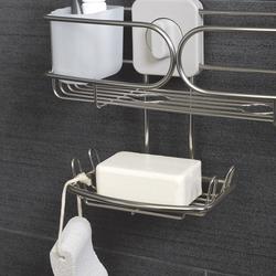 Zenna Home Matte Black Adjustable Shower Caddy at Menards®