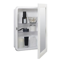 2-Shelf Medicine Cabinet - Plastic Body - Recessed