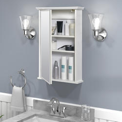 Zenna Home 16 W x 25 H White Medicine Cabinet at Menards