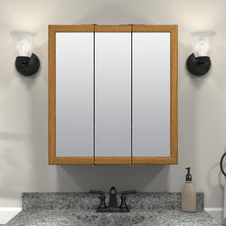 Model# 24-2-26-00 Four Groove Mirror Medicine Cabinet with 6