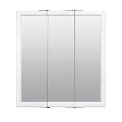 Model# 24-2-26-00 Four Groove Mirror Medicine Cabinet with 6