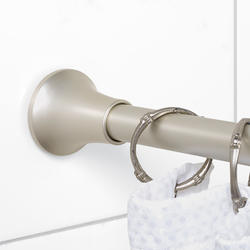 Life at Home Rust-resistant and Adjustable Tension Shower Curtain