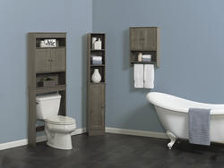 Jaela 23 1/2W 2-Door White Wood Bathroom Storage Cabinet