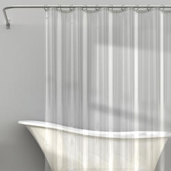 Zenna Home® Clear 70"W x 72"H Medium Weight PEVA Shower Curtain Liner ...