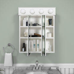 Zenna Home® 24-1/2"W x 30-1/2"H Tri-View Medicine Cabinet at Menards®
