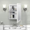Zenna Home® 16-3/8"W x 22-3/8"H White Framed Medicine Cabinet