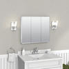 Zenna Home® 29-5/8"W x 25-3/8"H Tri-View Medicine Cabinet