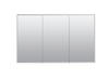 Zenna Home® 48"W x 30"H Tri-View Medicine Cabinet
