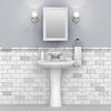 Zenna Home® 16-3/8"W x 22-3/8"H White Framed Medicine Cabinet