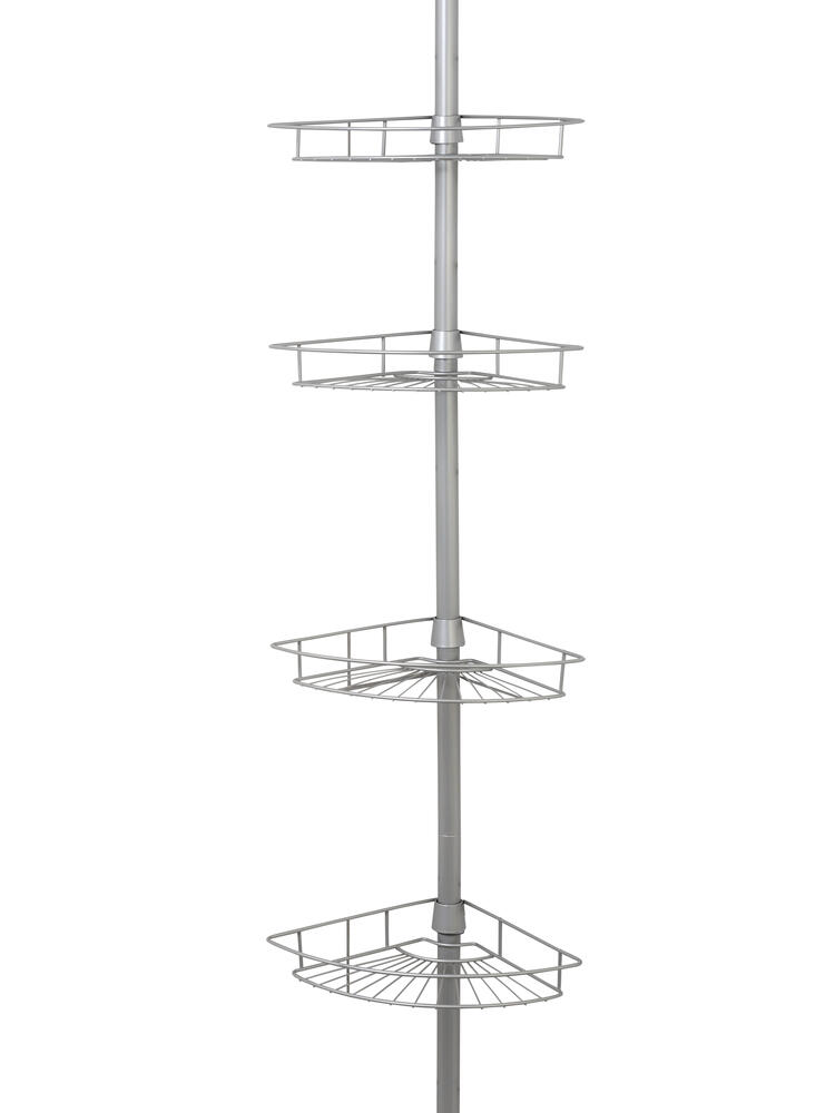 Zenna Home Corner Shower Tension Pole Caddy