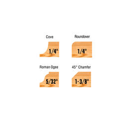 Performax® Decorative Router Bit Set - 4 Piece at Menards®