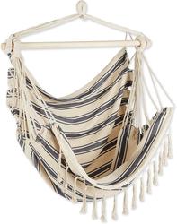 Blue Cream Stripped Hammock Chair