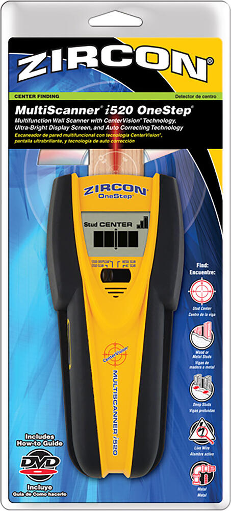 Zircon MultiScanner® i520 OneStep® Multifunction Stud Finder Zircon MultiScanner® i520 OneStep® Multifunction Stud Finder