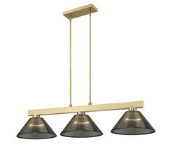 Z-Lite Cobalt Modern Gold 3-Light Billiard Table Light at Menards®