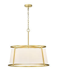 Z-Lite Lenyx Pendant Rubbed Brass 6 Light Pendant at Menards®