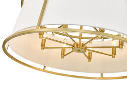 Z-Lite Lenyx Pendant Rubbed Brass 8 Light Pendant at Menards®
