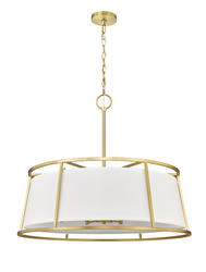 Z-Lite Lenyx Pendant Rubbed Brass 8 Light Pendant at Menards®
