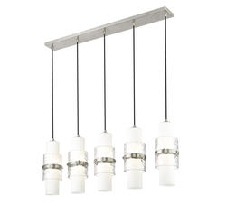 MENARD LISCAIRE５品 Z-Lite Cayden Brushed Nickel 5-Light Island Light at Menards®