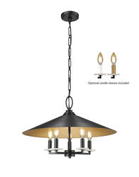 Z-Lite Rialto Matte Black 5-Light Pendant at Menards®