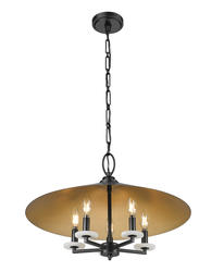 Z-Lite Rialto Matte Black 5-Light Pendant at Menards®