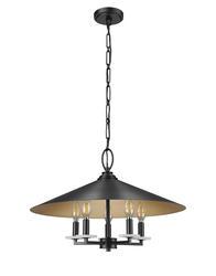 Z-Lite Rialto Matte Black 5-Light Pendant at Menards®