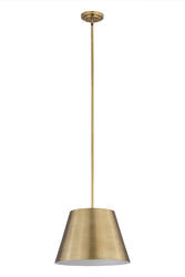 Z-Lite Lilly Rubbed Brass 1-Light Pendant at Menards®