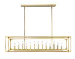 Z-Lite Easton Rubbed Brass 13-Light Island Light at Menards®