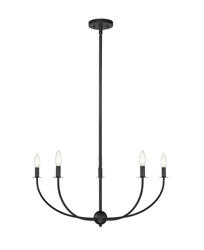 Z-Lite Shannon Matte Black 5-Light Chandelier at Menards®