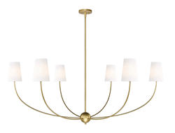 エナジーライト Z-Lite Shannon Rubbed Brass 6-Light 62 inch Chandelier at Menards®