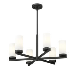 Z-Lite Danica Matte Black 6-Light Chandelier at Menards®