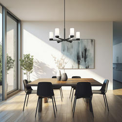 Z-Lite Danica Matte Black 6-Light Chandelier at Menards®