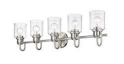MENARD LISCAIRE５品 Z-Lite Kinsley Brushed Nickel 5 Light Vanity Light at Menards®