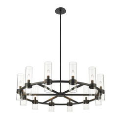 Z-Lite Datus Matte Black 12 Light Chandelier at Menards®