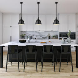 Z-Lite Sawyer 8. Matte Black 1 Light Pendant at Menards®