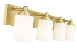 Z-Lite Soledad Brushed Gold 4 Light Vanity Light at Menards®