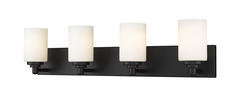 Z-Lite Soledad Matte Black 4 Light Vanity Light at Menards®