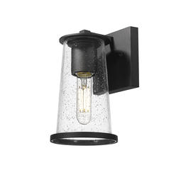 Z-Lite Bar Harbor Black Outdoor Wall Light at Menards®