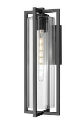 Z-Lite Aura 1-Light Black Outdoor Wall Light at Menards®