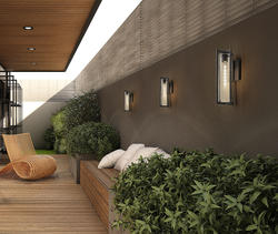 Z-Lite Aura 1-Light Black Outdoor Wall Light at Menards®