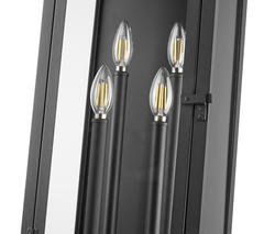Z-Lite Nova Dimmable 4-Light Black Outdoor Wall Light at Menards®
