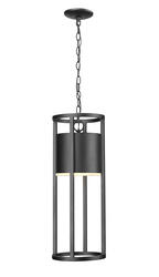 Z-Lite Luca Black 1 Light Outdoor Chain Mount Ceiling Light at
