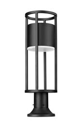 L Z-Lite Luca Black 1 Light Outdoor Column Light at Menards®