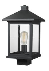Z-Lite Portland Black 1 Light Post Mount Light at Menards®