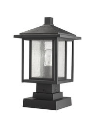 【P.A】 Z-Lite Aspen Black 1 Light Outdoor Column Light at Menards®