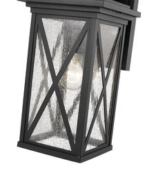 Z-Lite Brookside Black 1 Light Outdoor Wall Sconce at Menards®